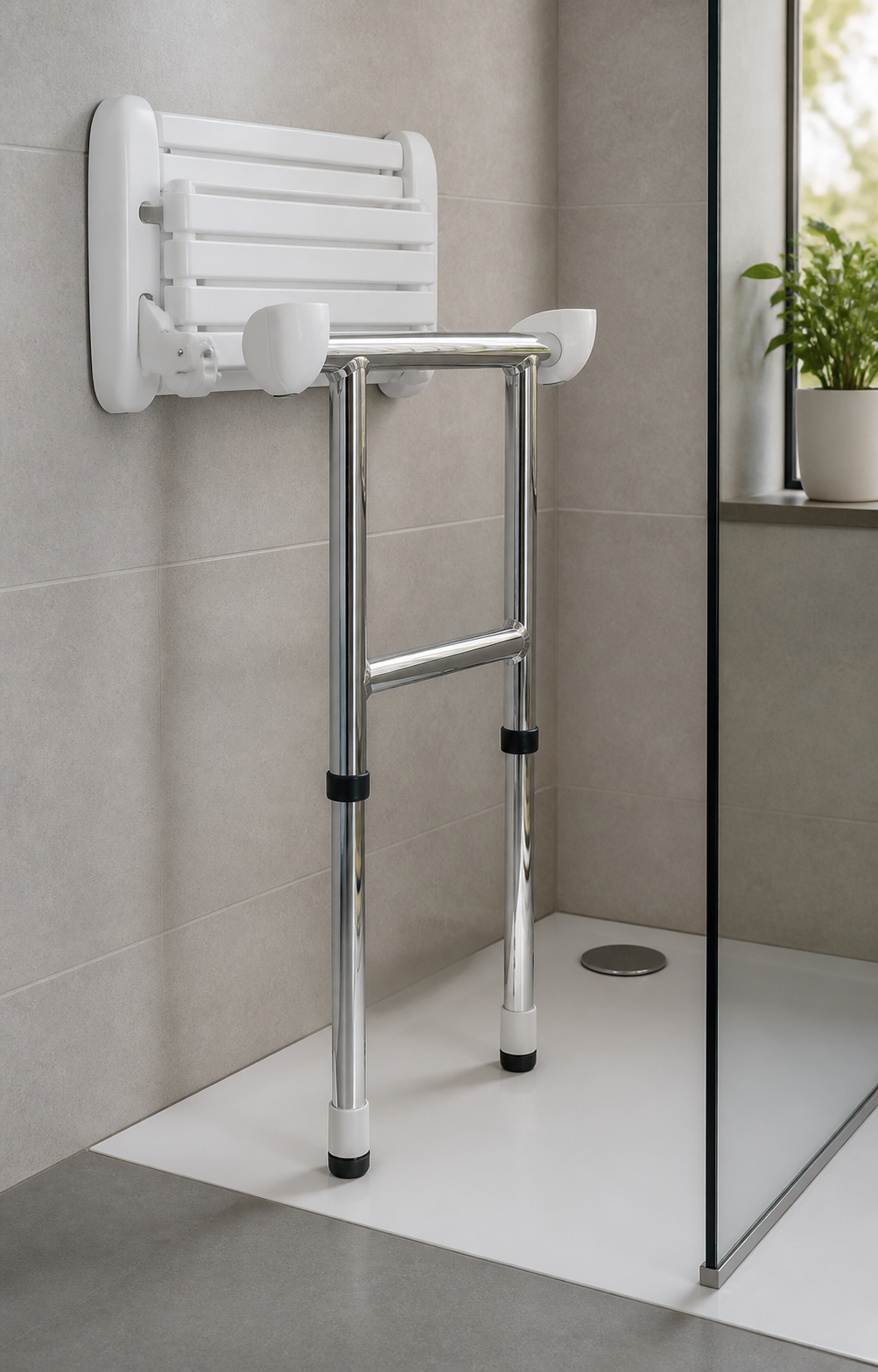 RIDDER HANDICAP Support for folding shower seat, white