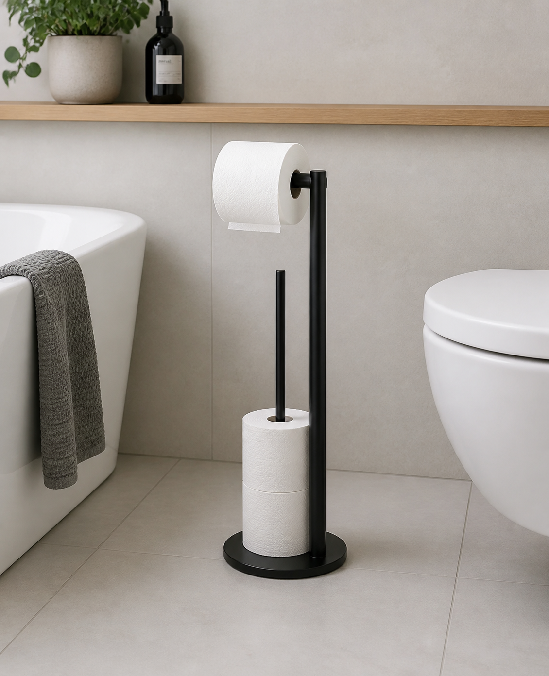 Ridder Tecno+ Коврик для ванны, серый, 38×89 см