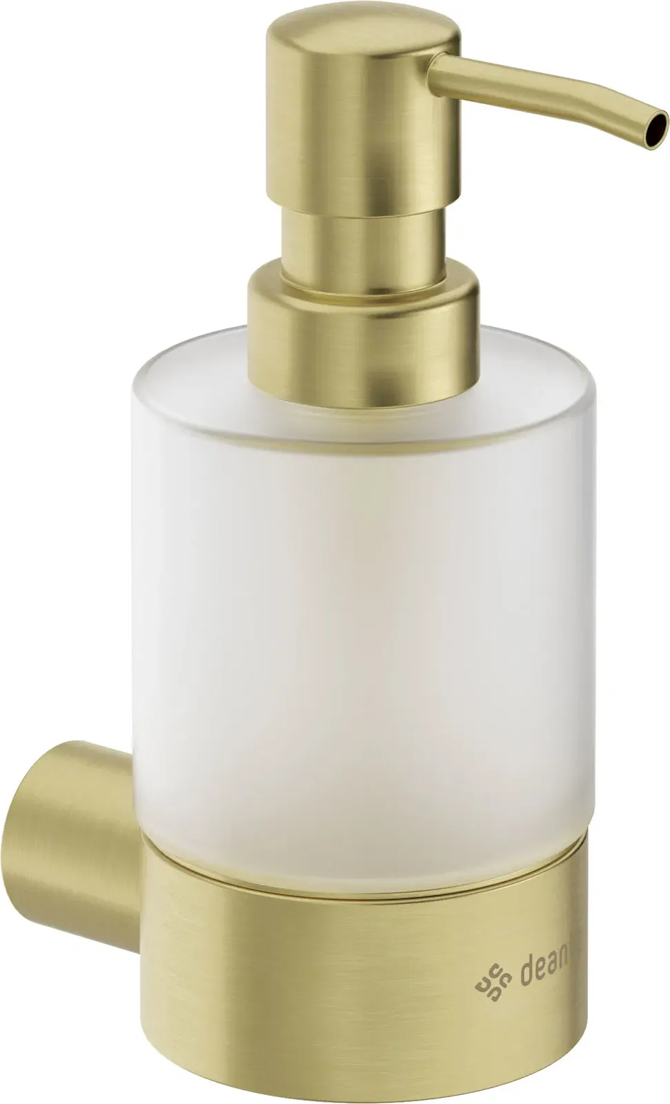 Deante Round Настенный дозатор для жидкого мыла, шлифованное золото