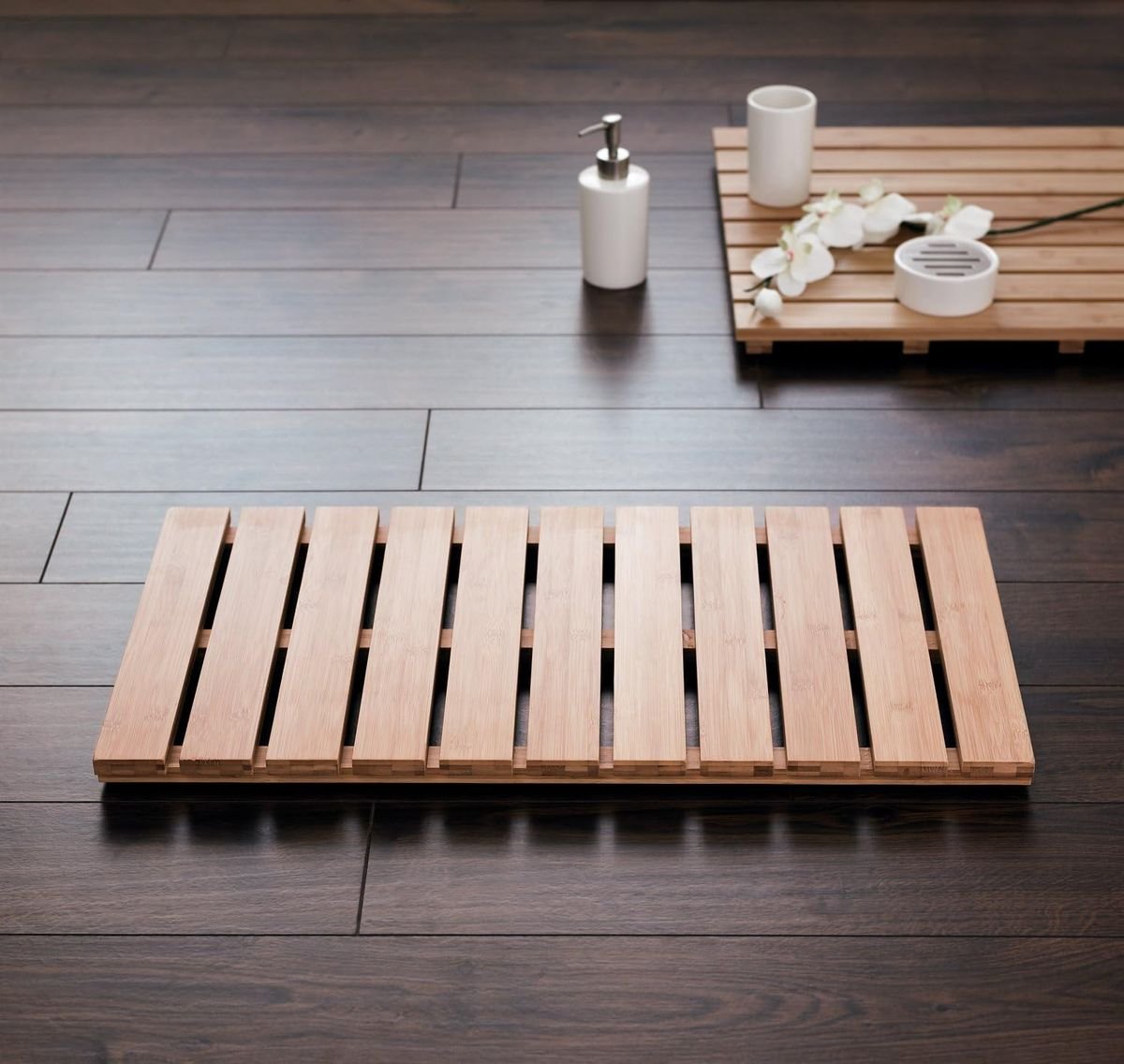 Ridder Grating bamboo bath mat 38 x 72 cm