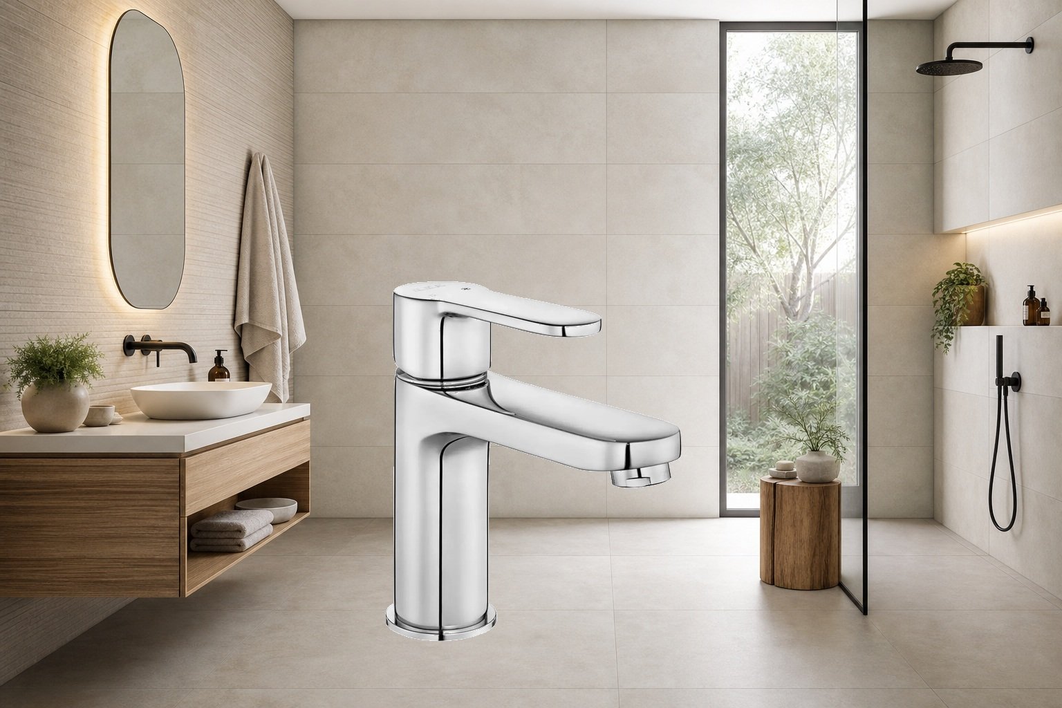 AI-assisted environment illustration; exact product image preserved
