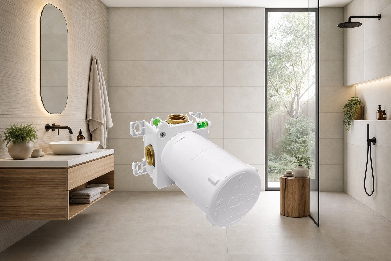 AI-assisted environment illustration; exact product image preserved
