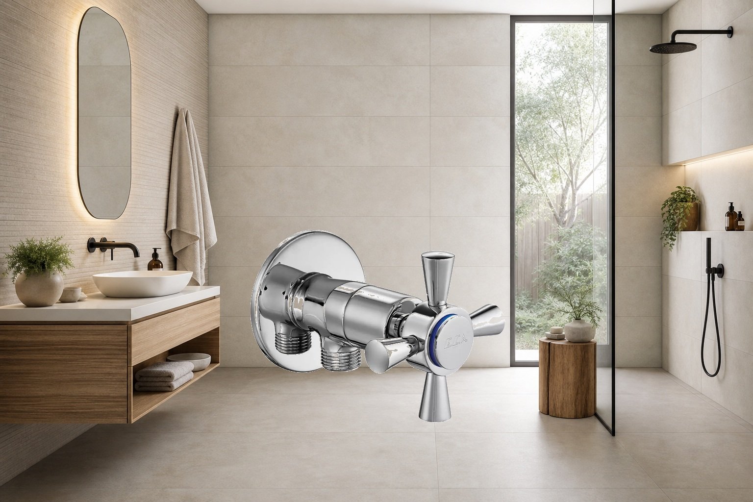 AI-assisted environment illustration; exact product image preserved