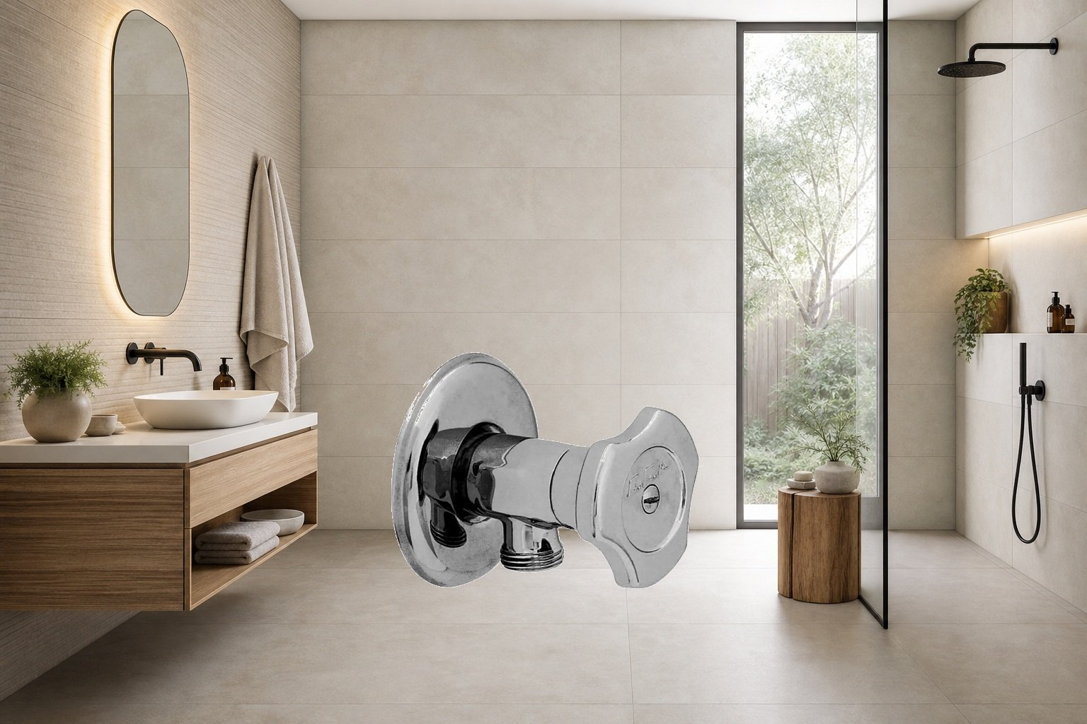 AI-assisted environment illustration; exact product image preserved