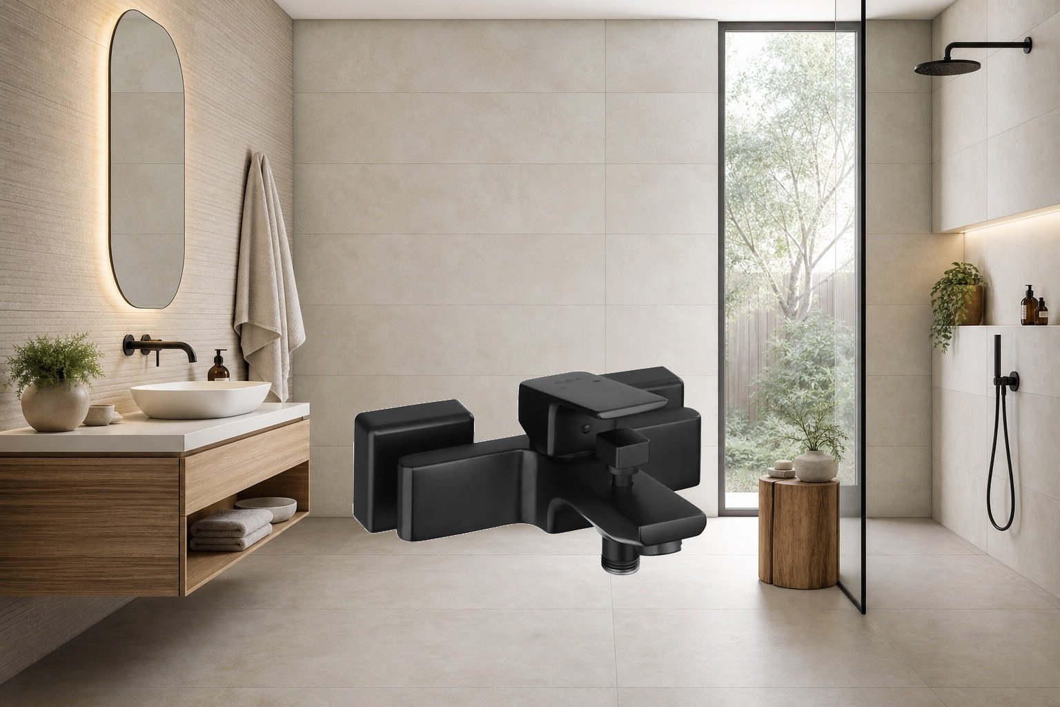 AI-assisted environment illustration; exact product image preserved