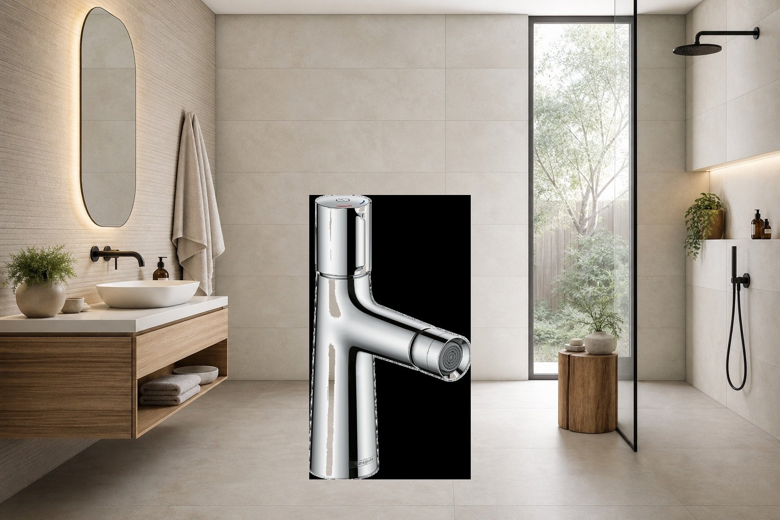 AI-assisted environment illustration; exact product image preserved