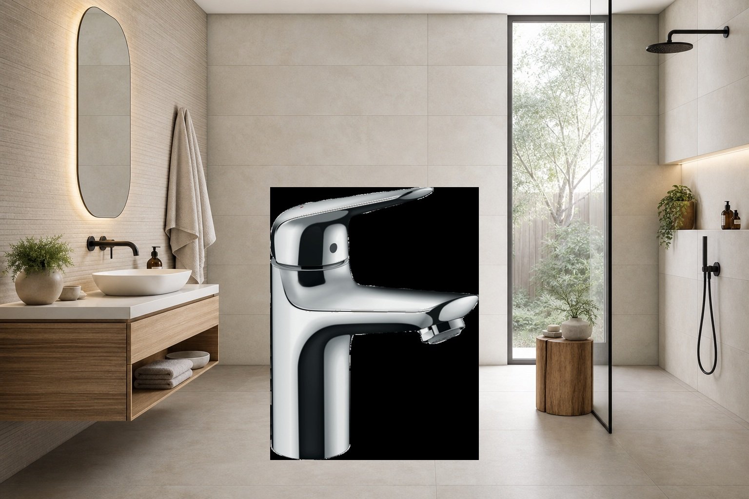AI-assisted environment illustration; exact product image preserved