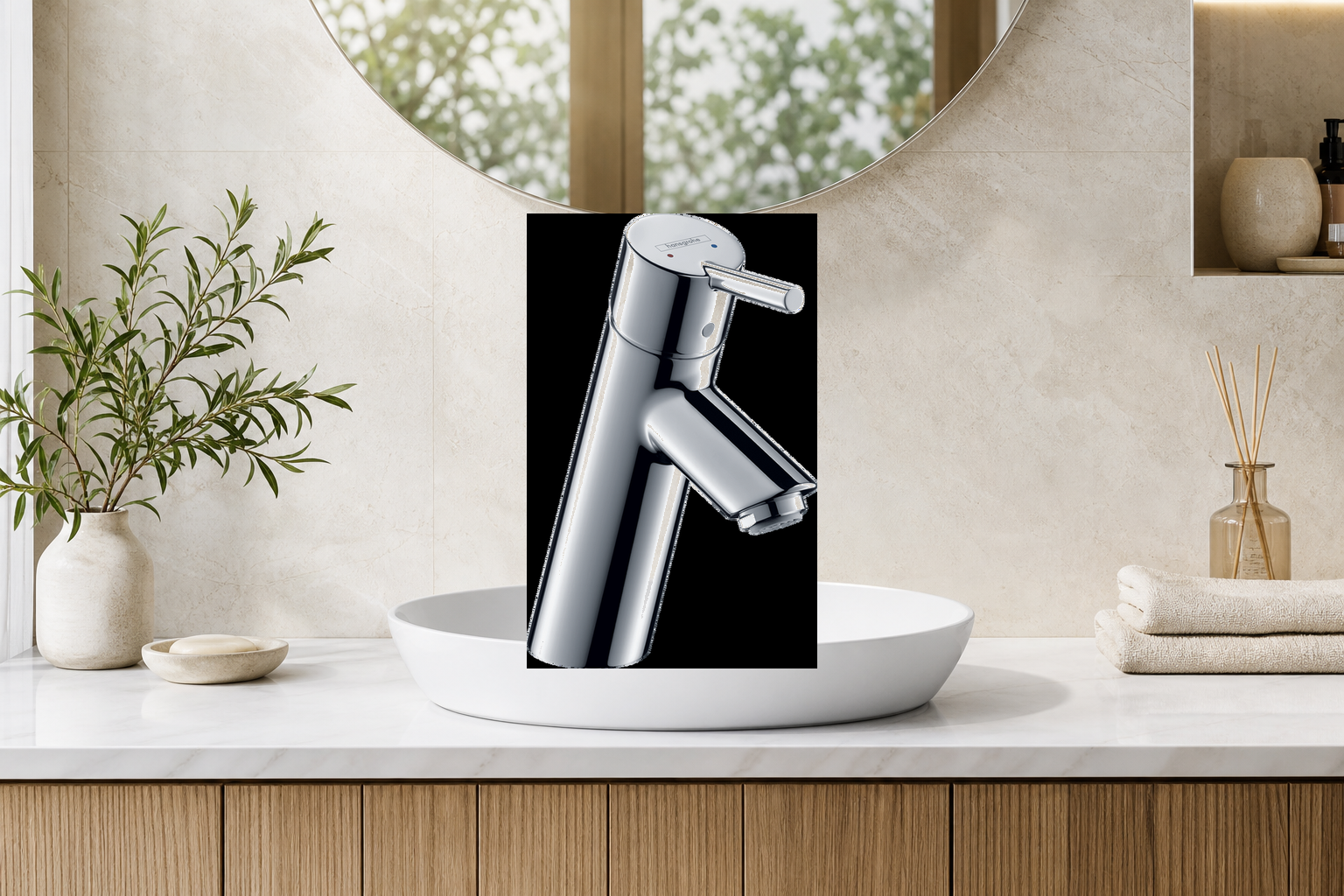 AI-assisted environment illustration; exact product image preserved