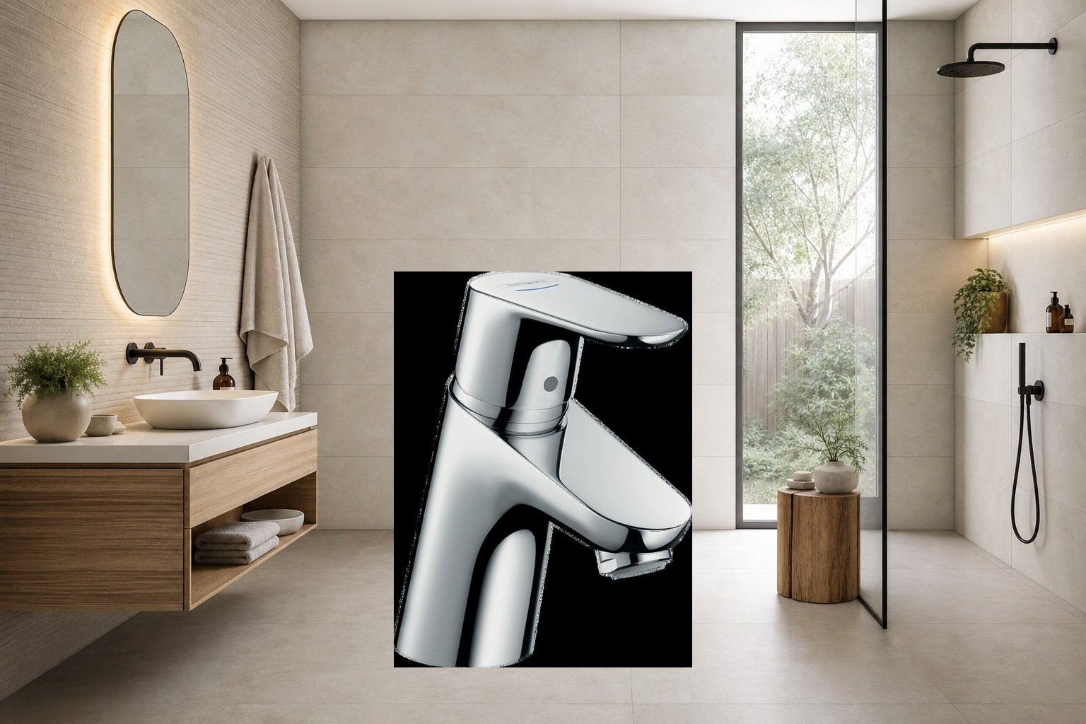 AI-assisted environment illustration; exact product image preserved