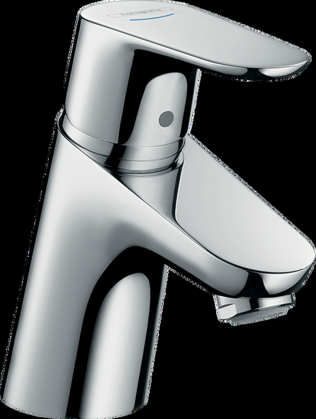 Focus Pillar tap 70 with lever handle for cold water or pre-adjusted water without waste set