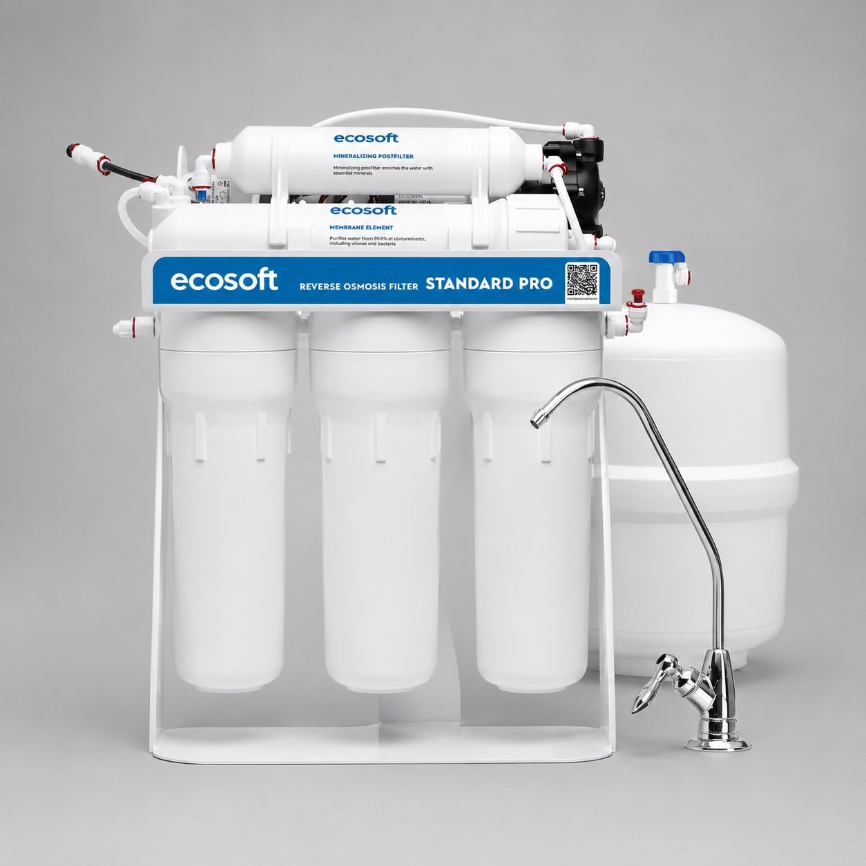 Фильтр обратного осмоса Ecosoft Standard PRO с минерализацией и помпой MO550MPECOSTD