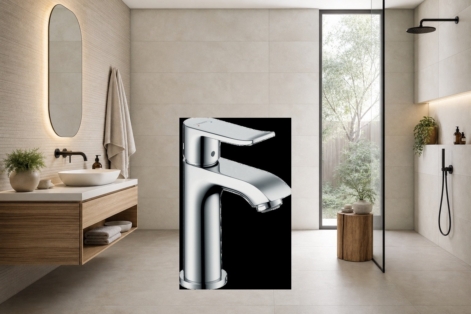 AI-assisted environment illustration; exact product image preserved