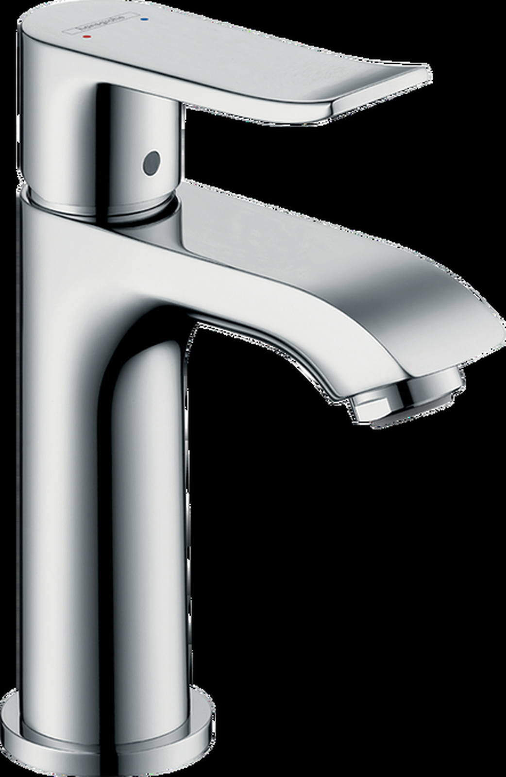 Metris Single lever basin mixer 100 for handrinse basins with pop-up waste set