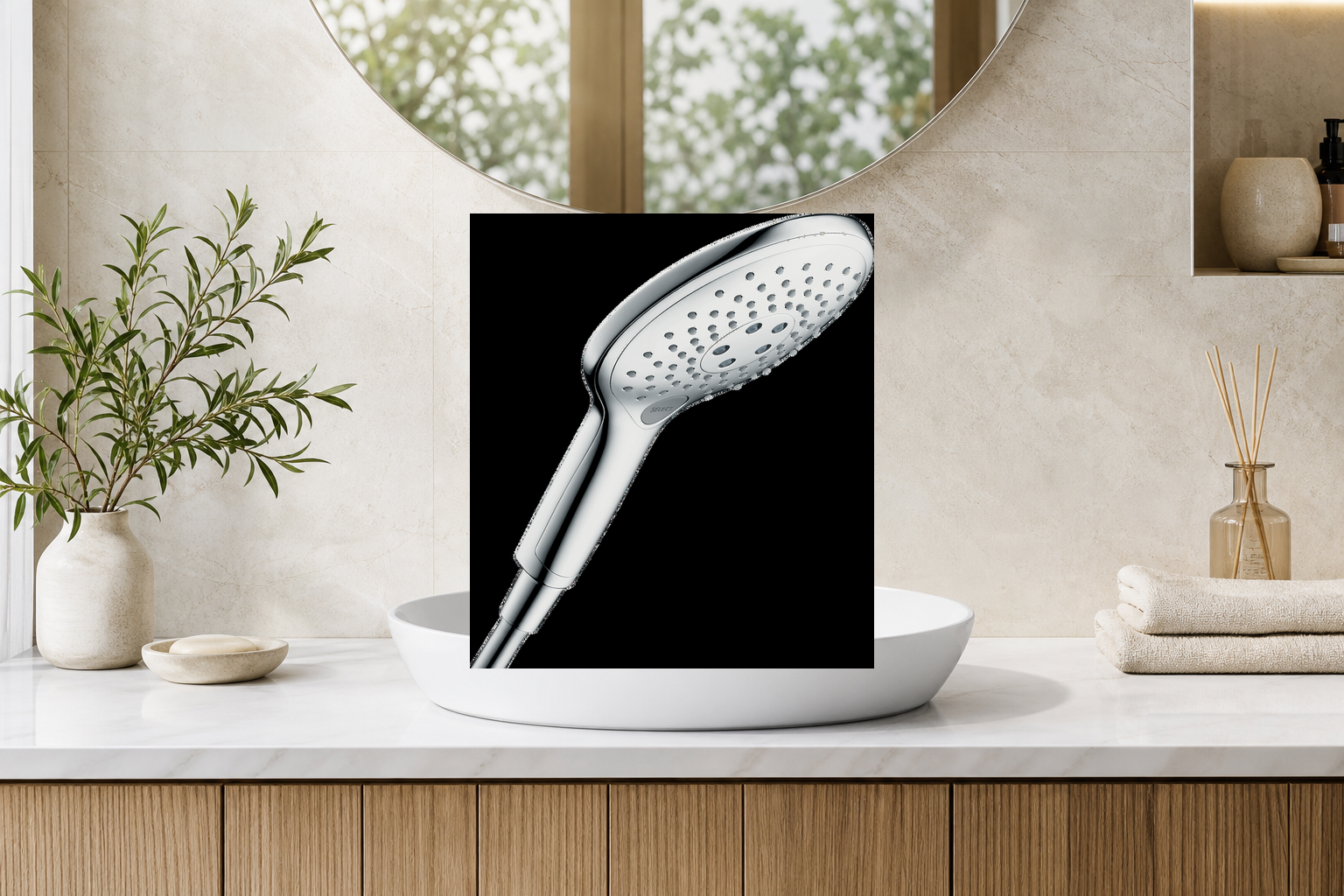 AI-assisted environment illustration; exact product image preserved