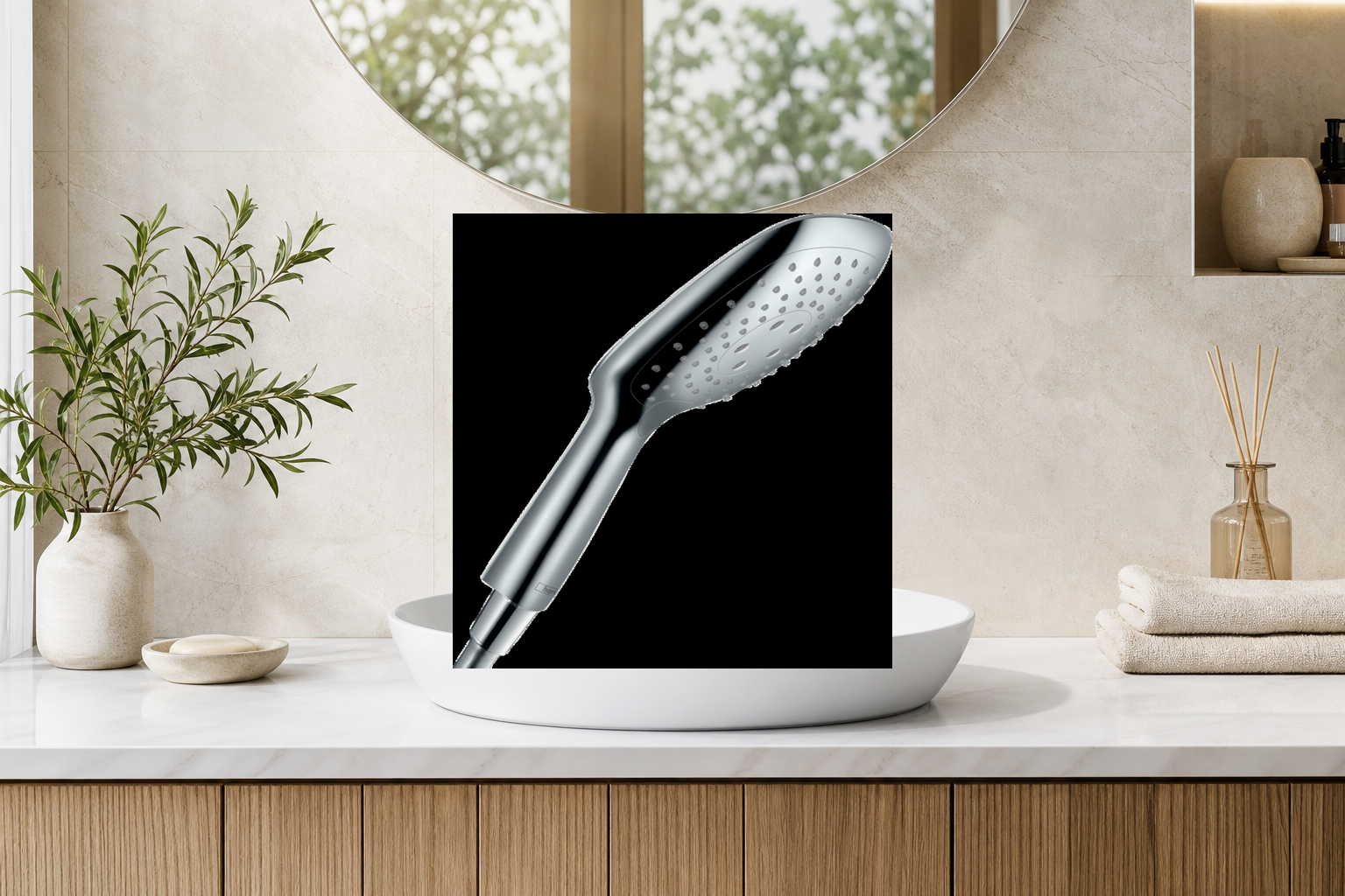AI-assisted environment illustration; exact product image preserved