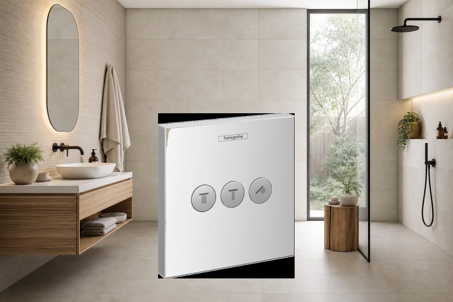 AI-assisted environment illustration; exact product image preserved