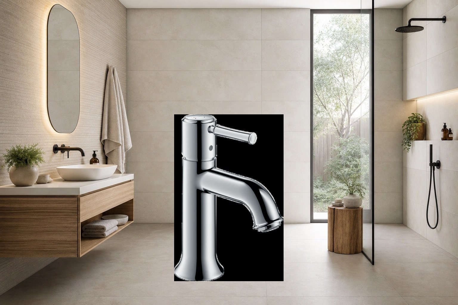 AI-assisted environment illustration; exact product image preserved