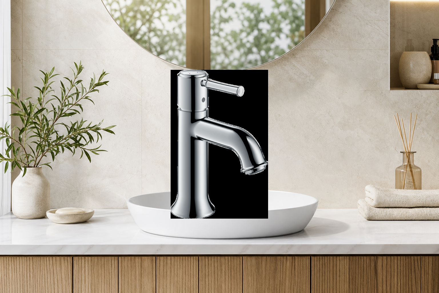 AI-assisted environment illustration; exact product image preserved