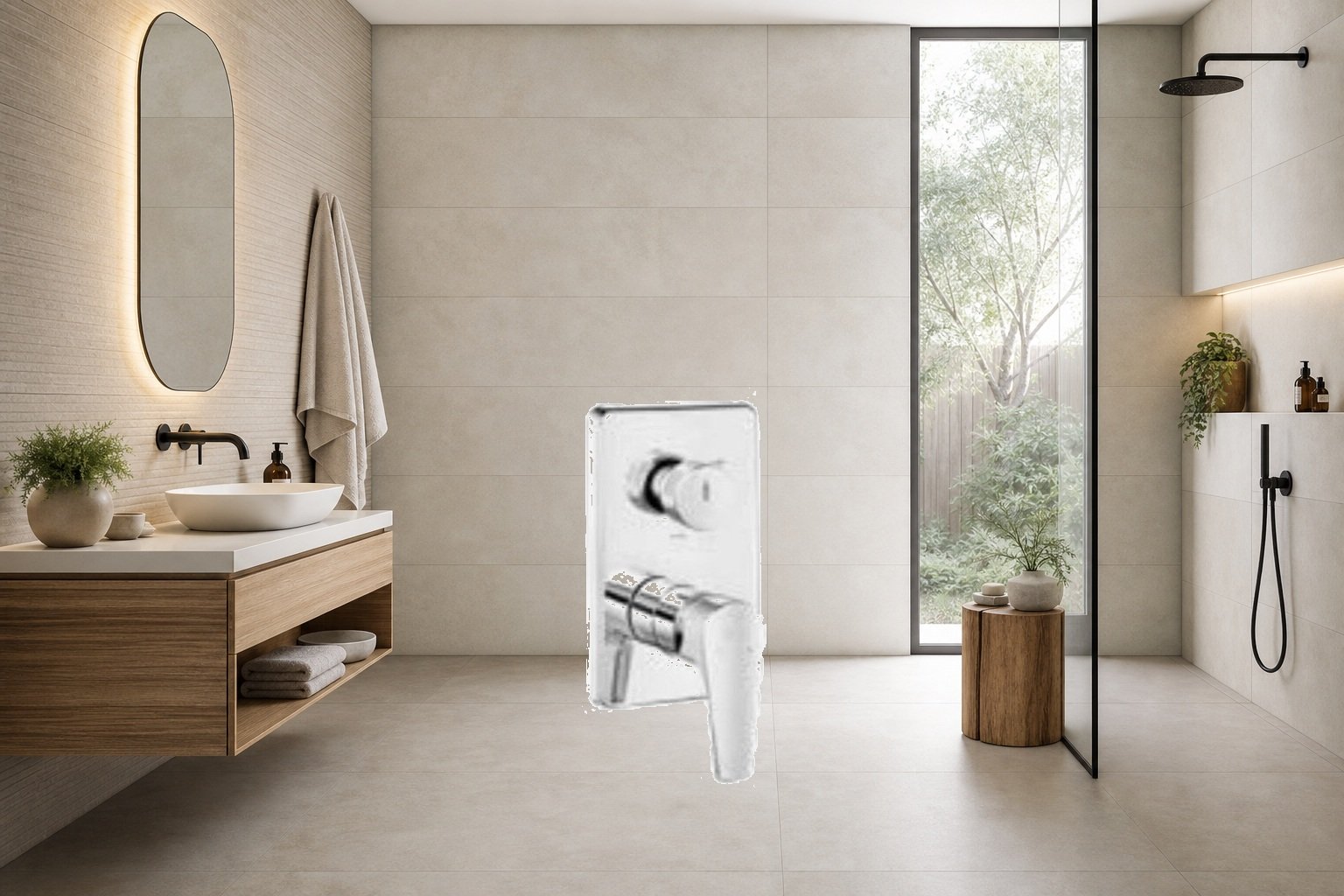AI-assisted environment illustration; exact product image preserved