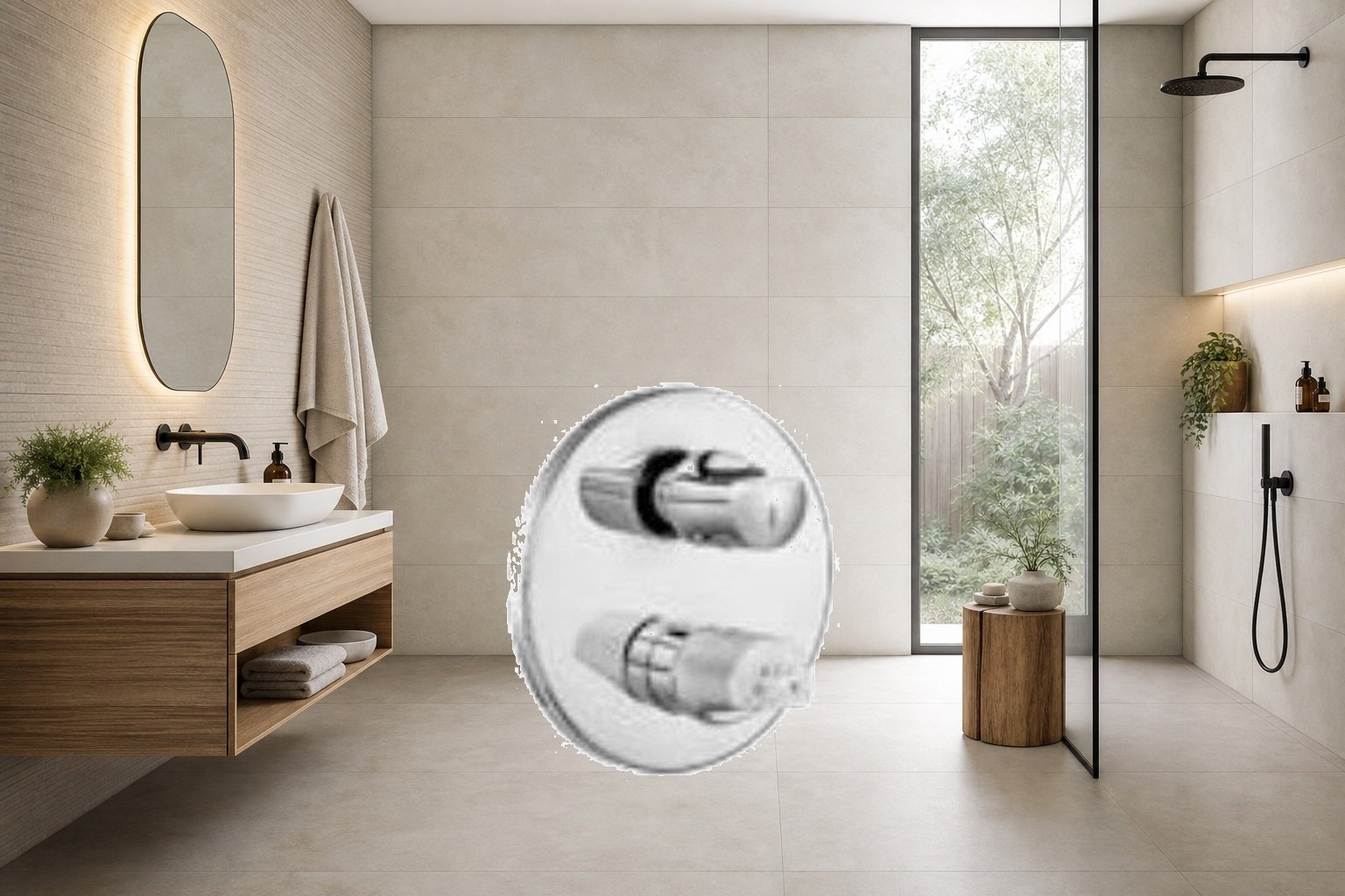 AI-assisted environment illustration; exact product image preserved