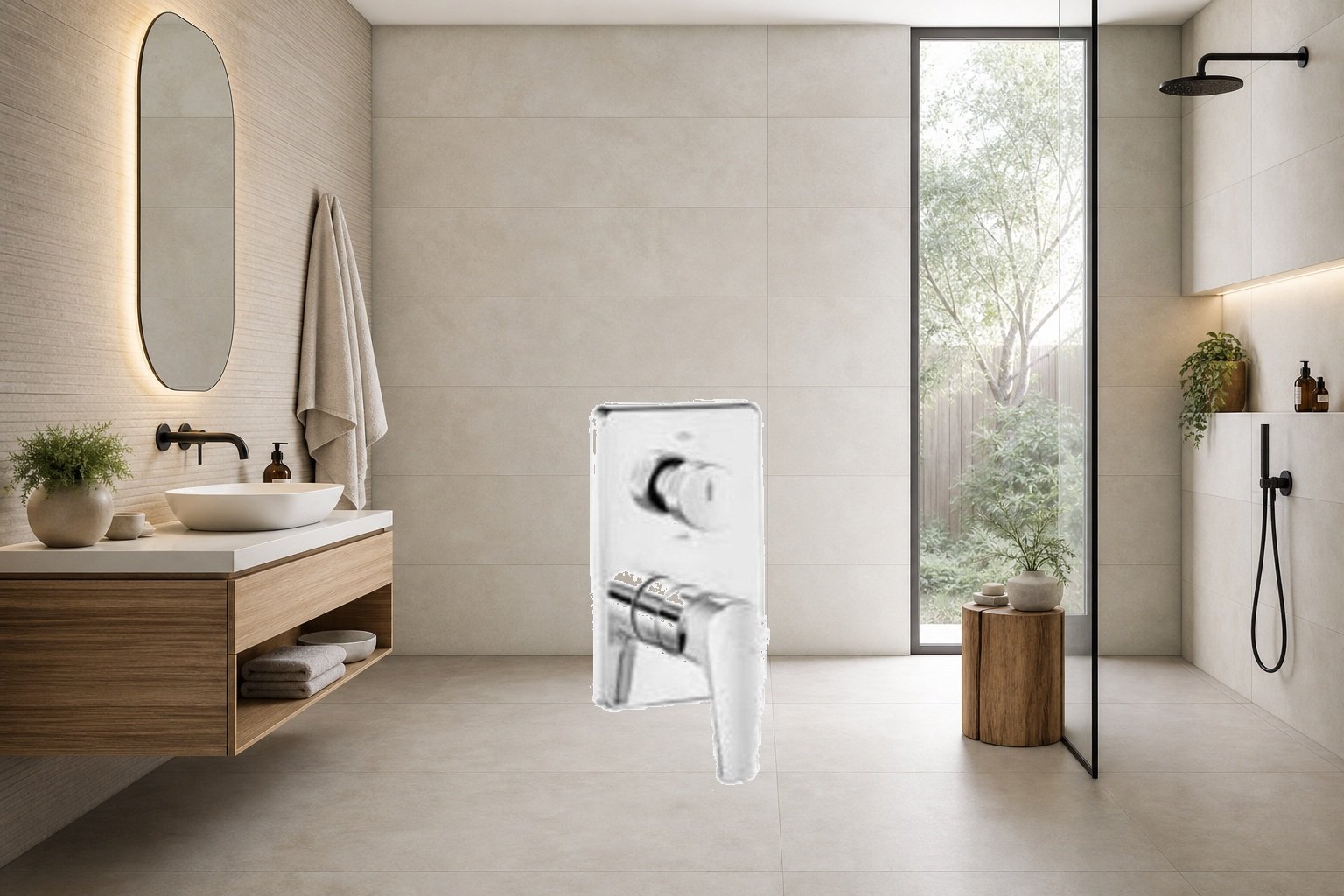 AI-assisted environment illustration; exact product image preserved