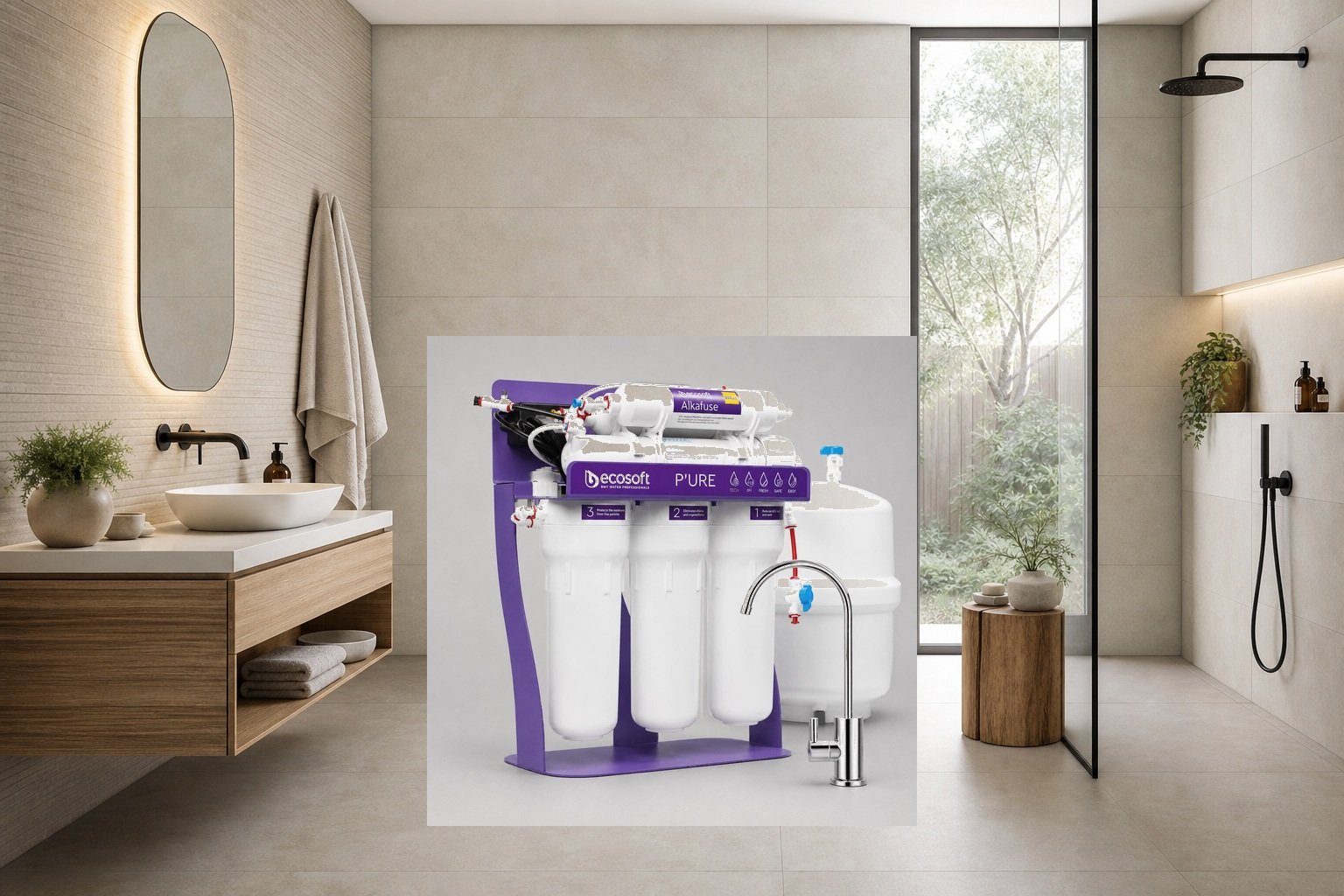 AI-assisted environment illustration; exact product image preserved