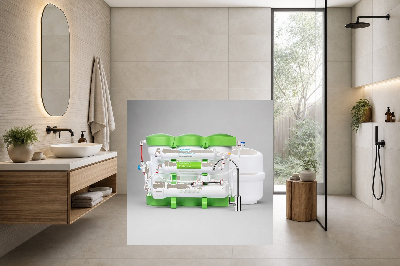 AI-assisted environment illustration; exact product image preserved