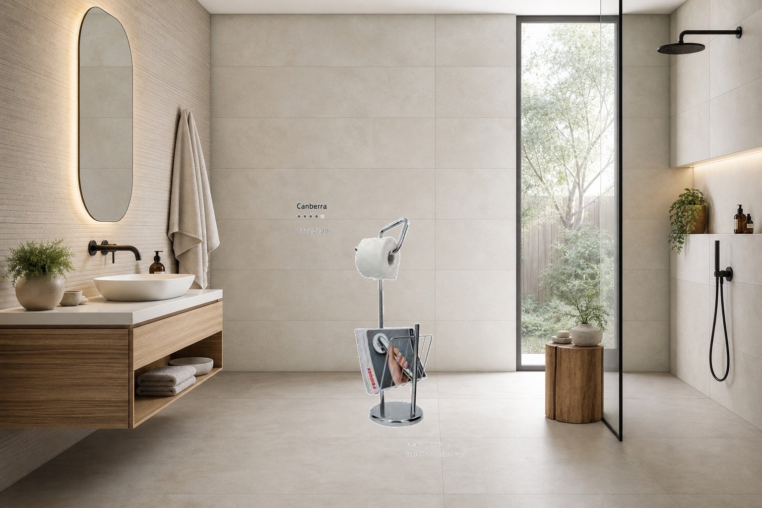 AI-assisted environment illustration; exact product image preserved