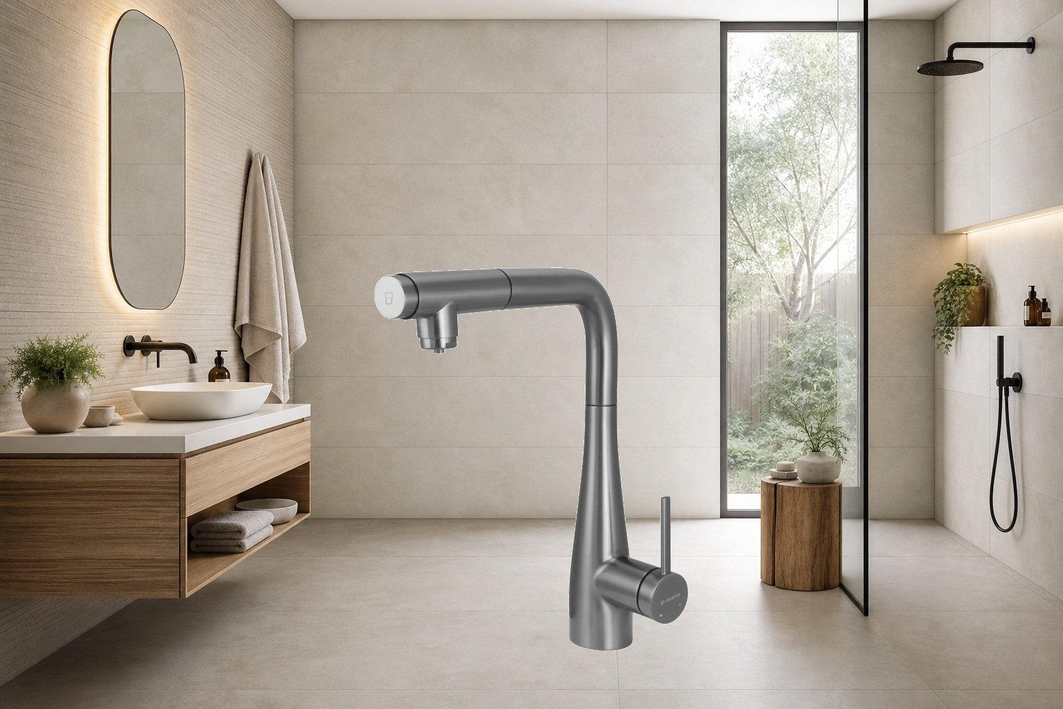AI-assisted environment illustration; exact product image preserved