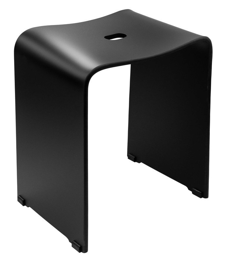 RIDDER TRENDY bathroom stool 40x48x27,5cm, black matt