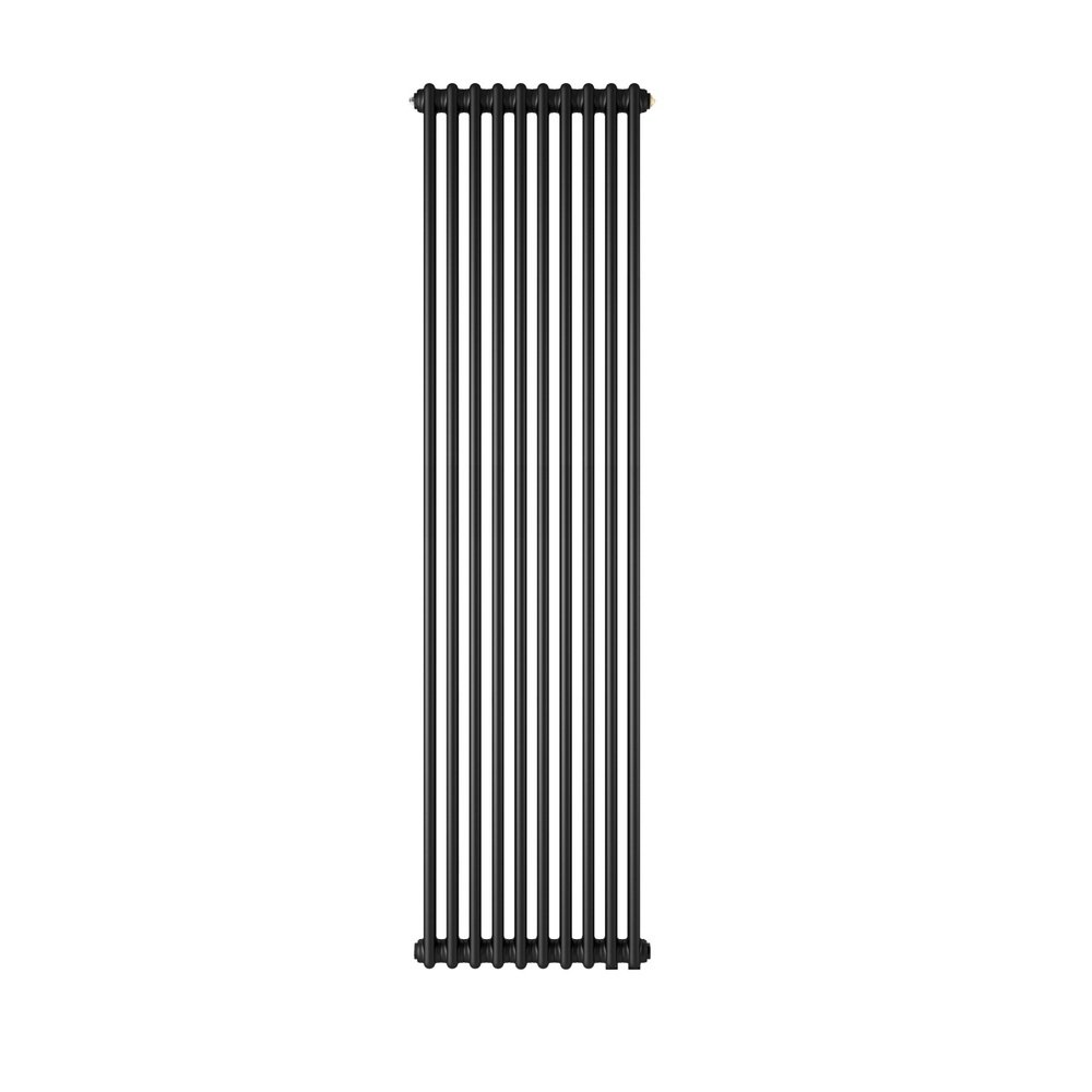 Радиатор Zehnder Charleston 2180/10, 10 секций, Jet Black RAL 9005 Gloss