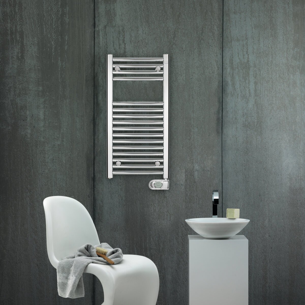 Official Zehnder Aura Electric Chrome secondary image