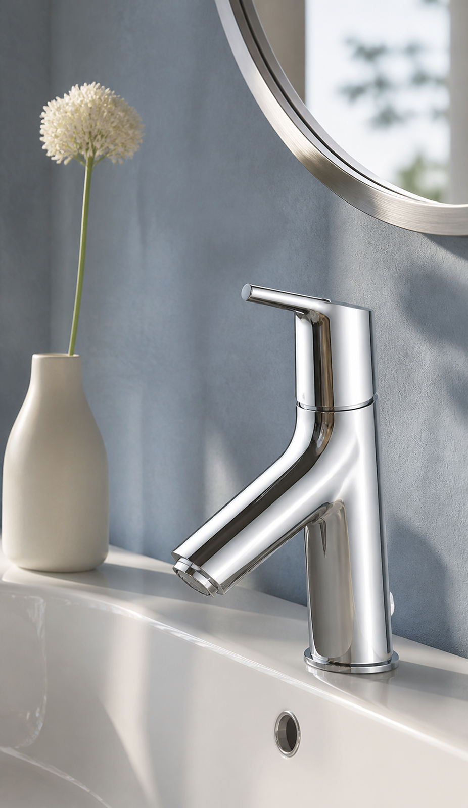 Talis S Pillar tap 80 with pin handle for cold water or pre-adjusted water without waste set