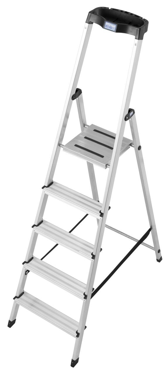 KRAUSE MONTO Safety алюминиевая стремянка, 1x5 ступеней